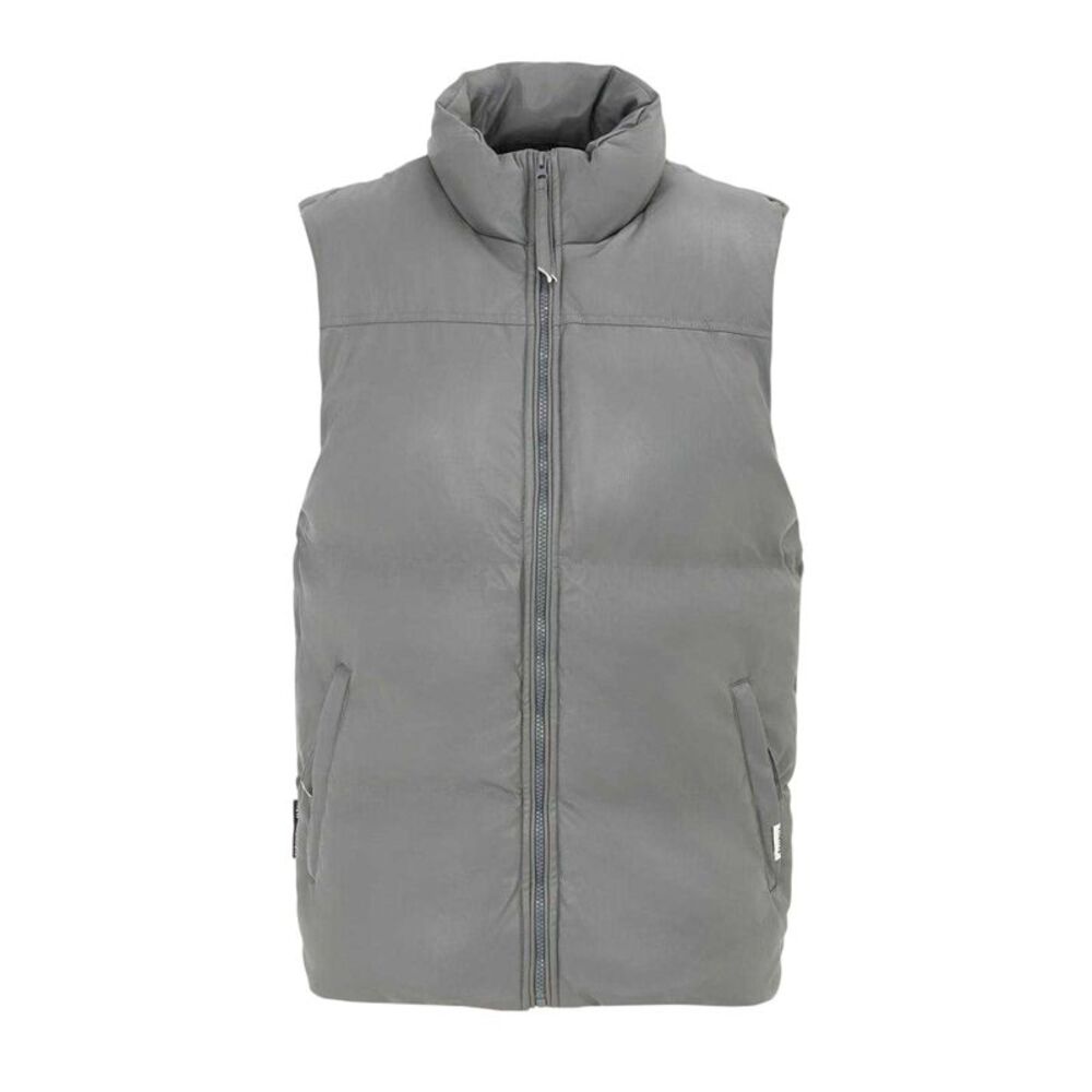 Firetrap Mens PU Padded Vest / Dark Grey